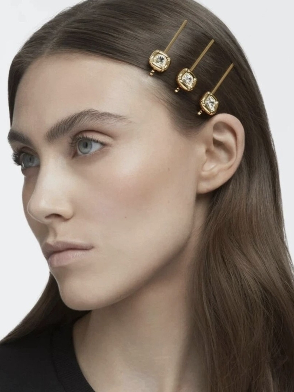 Swarovski Gold Bobby Pin Set